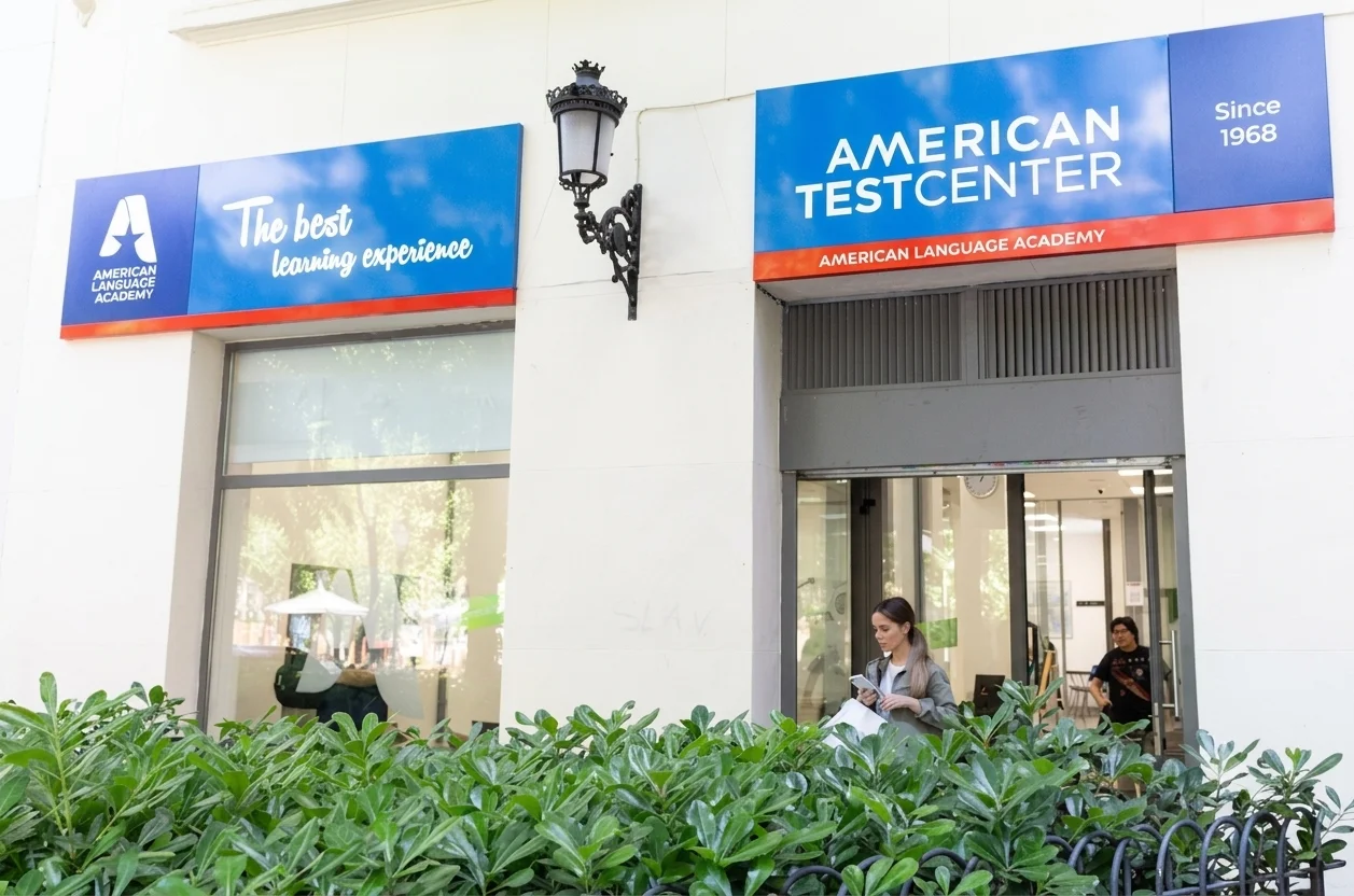 Fachada del centro examinador TOEFL de American Language Academy Madrid