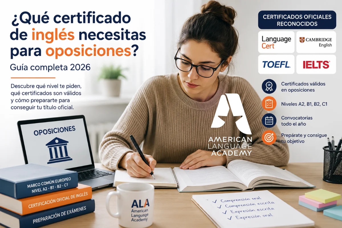 ¿Qué certificado de inglés piden en las oposiciones? Guía completa 2026